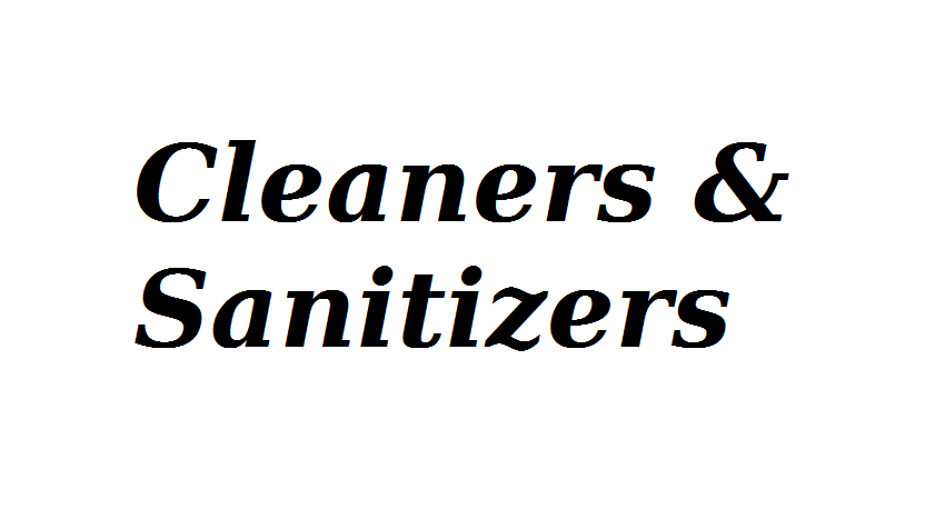 Sanitizers & Cleaners